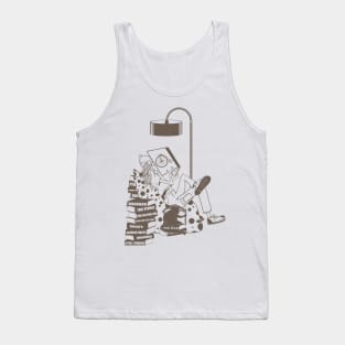 Girl Reading Tank Top